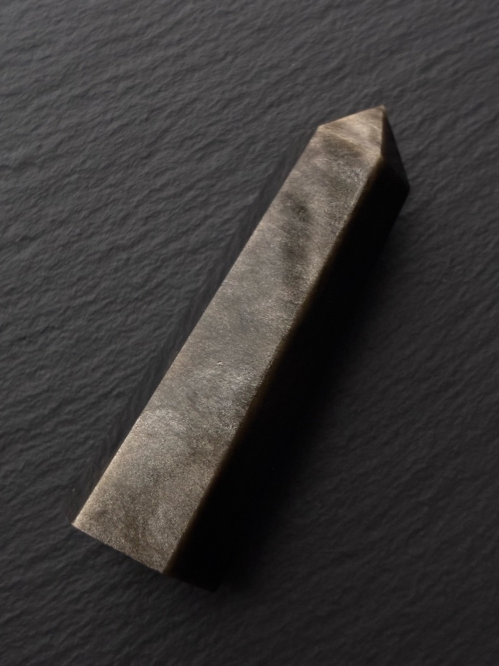 Polished Golden Obsidian Stone Obelisk